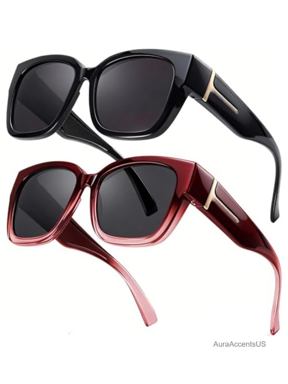 Polarized Fit Over Sunglasses Square Oversized Full Frame UV400